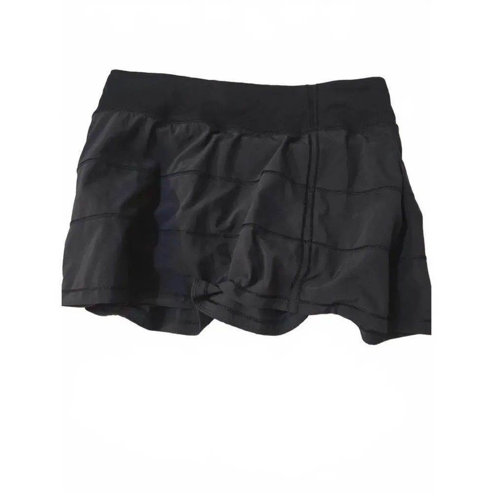 Lululemon Women's Black Athletic Shorts Size 6 Regular